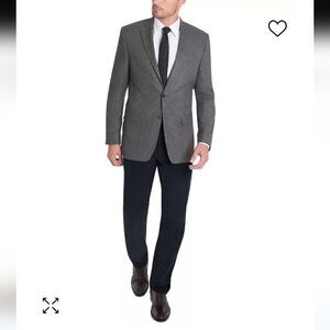 Lauren Ralph Lauren Gray Slimming Suit Jacket Size 36‎